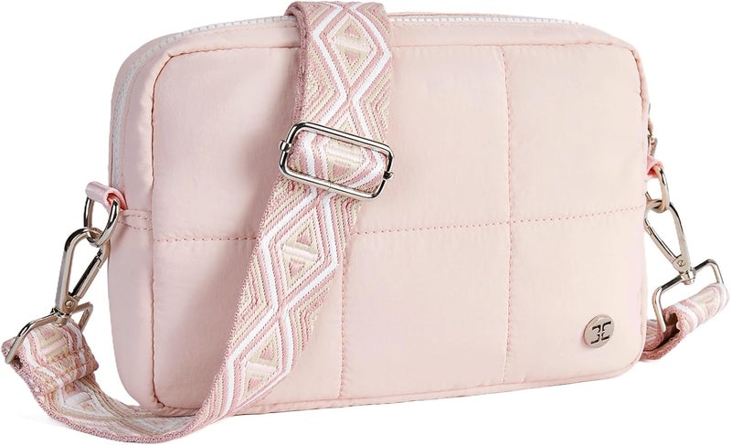 Telena Crossbody Bags for Women Cross Body Purse with Guitar Strap Lightweight Puffer Shoulder Bag for Travel - Image 1